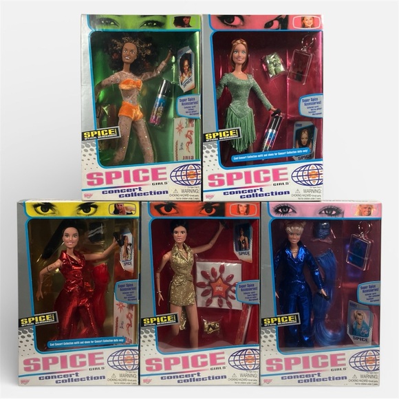 Spice Girls Concert Collection Complete Set of All 5 dolls